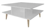 Kohvilaud Kalune Design Akya, valge v., 89 cm x 89 cm x 44 cm