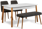 S&ouml;&ouml;gitoa komplekt Kalune Design Costa 1053 - 3 AB, valge v./m&auml;nni v./antratsiit v.