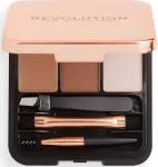 Kulmude v&auml;rv Makeup Revolution London Brow Sculpt Kit, 2.2 g brown
