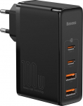 Telefoni laadija Baseus BSU2726BLK, 2 x USB/2 x USB-C, must v., 100 W