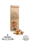 Puitlaastud Smokey Olive Wood Almond, mandlipuu, 0.5 l, pruun v.