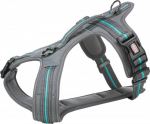 Koerte traksid Trixie Fusion Touring, sinine/hall, 610 - 750 mm x 30 mm, M/L
