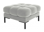 Tumba Micadoni Home Mamaia Velvet, must v./helehall v., 60 cm x 60 cm x 41 cm