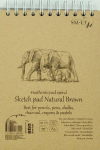 Joonistuspaber Smiltainis Authentic, A5, 135 g/m&sup2;, pruun, 21 cm x 14.8 cm