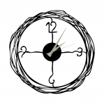 Kellaaeg Wallity Winding, must v., 50 cm x 50 cm