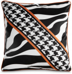Dekoratiivpadjap&uuml;&uuml;r JA104-03, valge/must/oranž, 60 cm x 60 cm