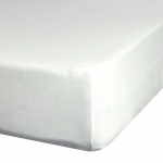 Voodilina Jersey 3, valge v., 140 x 200 cm, kummiga