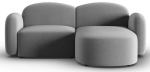 Nurgadiivan Micadoni Home Blair Velvet, helehall v., parem, 194 x 155 cm x 80 cm