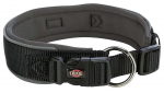 Kaelarihm koertele Trixie Premium, must v./hall v., 530 - 620 mm x 50 mm, L/XL