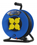 Pikendusjuhe trumlil, 3G1.5, 40 m, IP44, 4 pesa