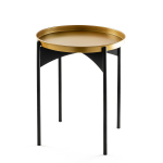 Kohvilaud Kalune Design SHB-002, kuldne v./must v., 44 cm x 44 cm x 57 cm