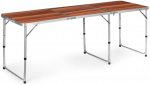 Matkalaud ModernHome, puidu v./pruun v./h&otilde;be v., 180 cm x 60 cm x 59.5 - 69.5 cm
