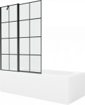 Vann seinaga, sisseehitatav Mexen Vega, 170 cm x 70 cm x 40 cm, ristk&uuml;lik, valge/must