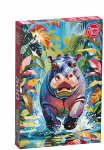 Pusle CherryPazzi Happy Hippo, 50 cm x 34.5 cm, 500 tk, mitmev&auml;rviline