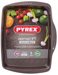K&uuml;psetusplaat Pyrex Asimetria, must v., 40 cm x 31 cm