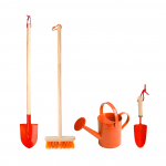 T&ouml;&ouml;riistakomplekt, lastele, puit/metall, oranž