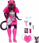 Nukk aksessuaaridega Mattel Monster High Catty Noir HXH76, 30 cm, h&otilde;be v.