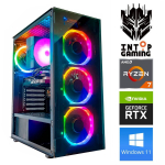 Statsionaarne arvuti Intop Ryzen 7 5700X, 500 GB, DDR4 16 GB, SSD 500 GB, Nvidia GeForce RTX 3050 6 GB GDDR6, Windows 11 Home