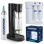 Karastusjoogi valmistamise masin, koos filtriga Aquaphor Pearl RO-101S, must v.