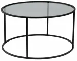 Kohvilaud Nordure Aurum, l&auml;bipaistev v./must v./hall v., 80 cm x 43 cm x 80 cm, 2 tk