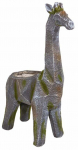 Aiakuju "Lillepott", "Kaelkirjak" Besk, 37 cm x 17 cm x 57 cm, hall v.