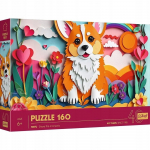 Pusle Trefl Paper Art Little Dog 40050, 27.5 cm x 41 cm, 160 tk, mitmev&auml;rviline
