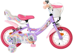 Lisaratastega laste jalgratas, laste Volare Unicorn FW 1P5, violetne, 12"