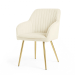 Toolide komplekt Akord Florence, matt, kreemjasvalge, 51.5 cm x 42.5 cm x 82 cm, 4 tk