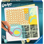 Maalimine numbrite j&auml;rgi Ravensburger CreArt Funky Shapes, mitmev&auml;rviline, 20 x 20 cm