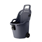 Aiak&auml;ru Stefanplast Helpy Cart, plastik, hall v., 50 l