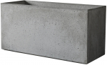 Lillepott Deroma Geomineral Trough, komposiitmaterjal, 98 cm x 39 cm, antratsiit v.