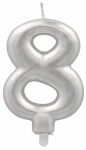 S&uuml;nnip&auml;evak&uuml;&uuml;nal Pap Star number 8, h&otilde;be v., 7 cm