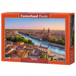Pusle Castorland Verona Italy 54299, 33 cm x 47 cm, 500 tk, mitmev&auml;rviline