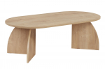 Kohvilaud Nordure Melina, oak, 60 cm x 120 cm x 40 cm