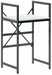 Kapp pesumasina jaoks Kalune Design C7, valge v./must v., 60 cm x 70 cm x 116 cm