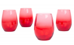 Klaaside komplekt Hermia Larc, klaas, 0.35 l, 4 tk, punane v.