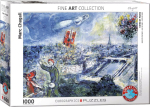 Pusle Eurographics Fine Art Puzzle Chagall: View Of Paris, 67.3 cm x 48.9 cm, 1000 tk, mitmev&auml;rviline