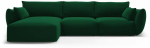 Nurgadiivan Cosmopolitan Design Matera, roheline v., vasak, 171 x 280 cm x 85 cm