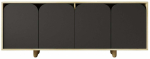 Konsoollaud Kalune Design Lazio Bohem 180, antratsiit v./sapphire oak v., 45 cm x 180 cm x 75 cm