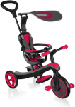 Kolmerattaline jalgratas Globber Explorer 4 in 1, must v./punane v.