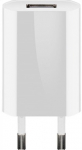 Telefoni laadija Goobay 44950, USB 2.0, valge v., 5 W