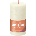 K&uuml;&uuml;nal, silindri Bolsius Rustic Soft Pearl, 60 h, valge v.