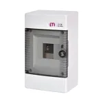 Modulaarne paneel ETI ECT04PT, krohvipealne, IP40, 4 mood., valge v./must v.