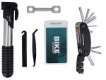 Komplekt Forever Multifunctional Bicycle Repair Kit BIKE00012, plastik/pol&uuml;ester/metall, must v./hall v.