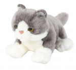 Pehme m&auml;nguasi Beppe Cat 17802, valge v./hall v., 30 cm