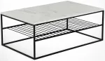 Kohvilaud Kalune Design Etna Marmo, valge v./hall v., 95 cm x 55 cm x 43 cm