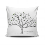 Dekoratiivpadjap&uuml;&uuml;r Mioli Decor NKLF-269, valge/must, 43 cm x 43 cm