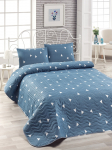 Voodikate Mijolnir Single Bedspread Set, sinine v./valge v., 160 cm x 220 cm