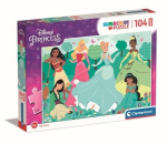 Pusle Clementoni Disney Princess 23767, 42 cm x 62 cm, 104 tk, mitmev&auml;rviline