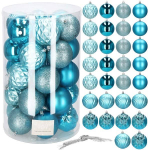 J&otilde;ulupuu m&auml;nguasjade komplekt Springos 5907719424941, sinine v., 8 cm, plastik, 30 tk